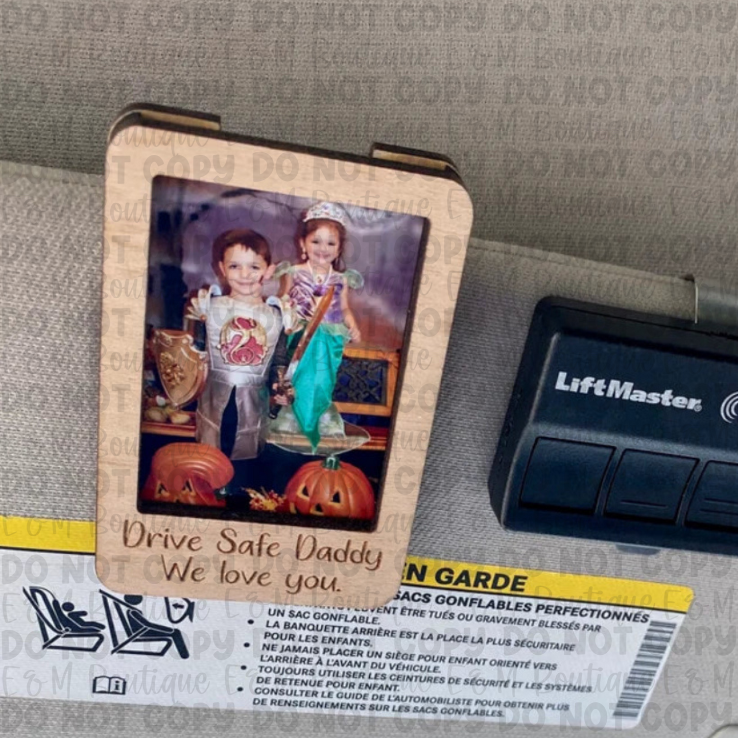 Personalized Visor Photo Clips