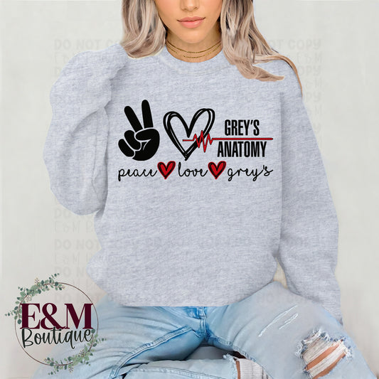 Peace, Love, & Greys