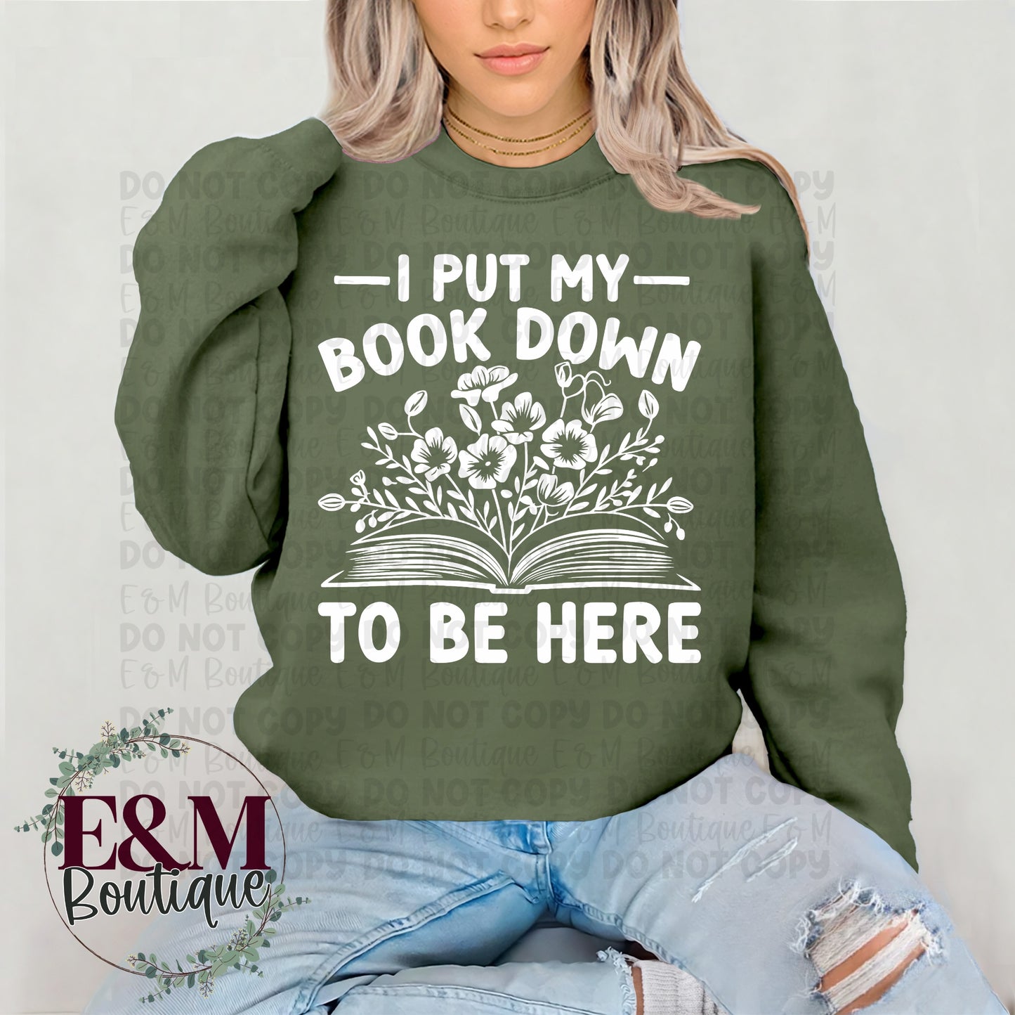 I Put My Book Down to Be Here