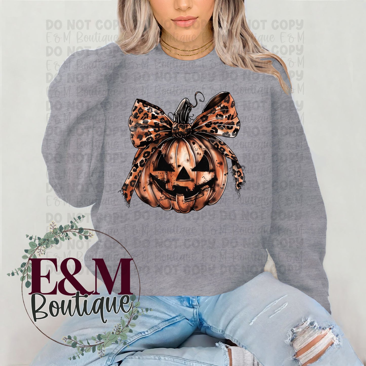 Jack O Lantern Bow