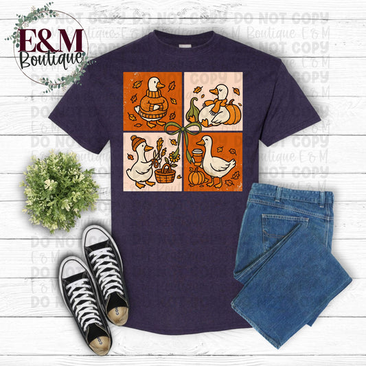 Fall Goose Patchwork