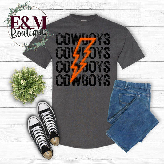 Cowboys Lightening Bolt