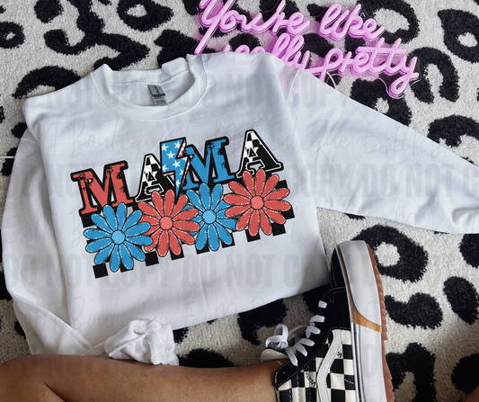 Floral USA Mama