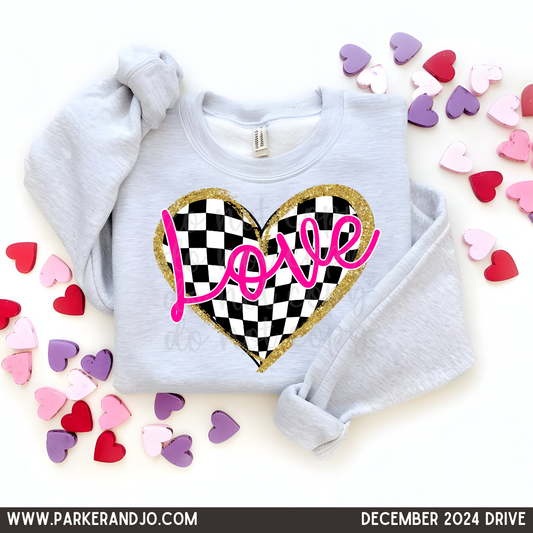 Checkered Heart Love