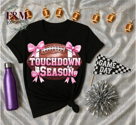 Pink Touchdown Bows