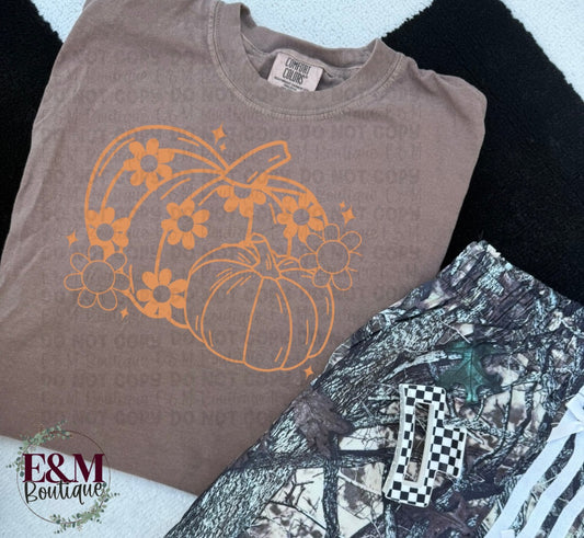 Outlined Pumpkins