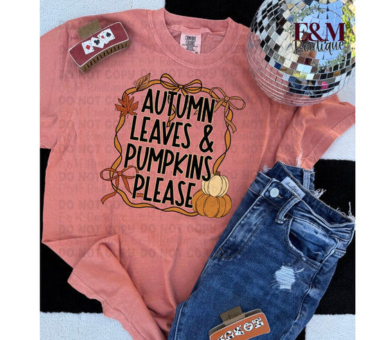 Autumn Leaves & Pumpkins Please